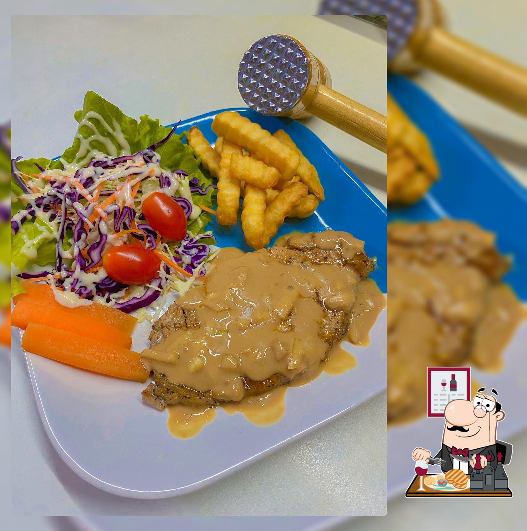 กระเพราเป็ดปู้นๆ&สเต็กจัดจ้าน