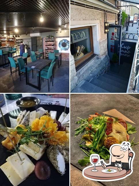 Еда в "Сыр Вино & More"