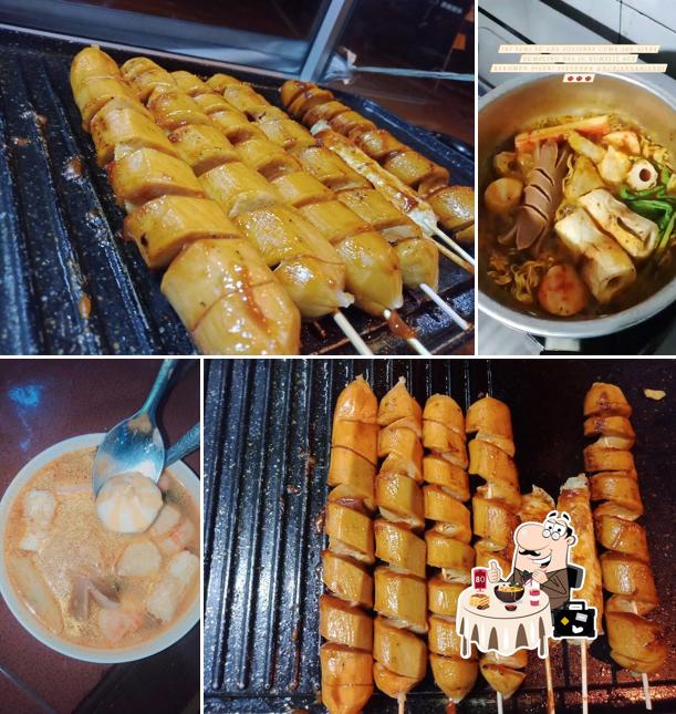 Grey sate seafood