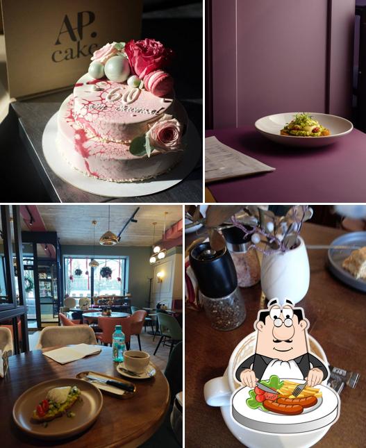 Еда и внутреннее оформление в Ap. Cake