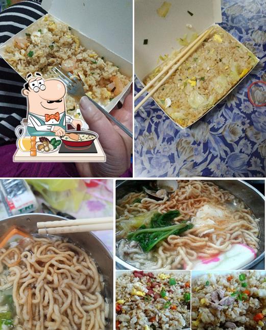 中正路無名炒飯、鍋燒麵