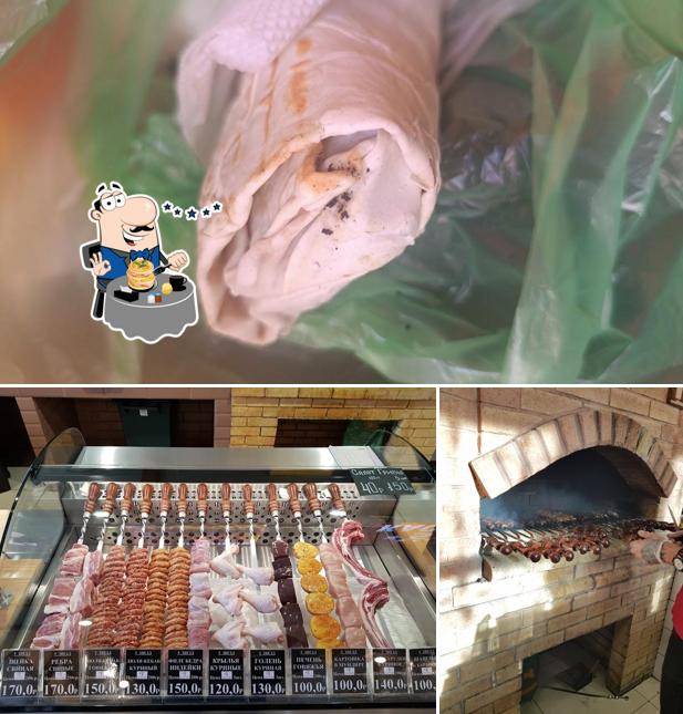 Шаурма на углях