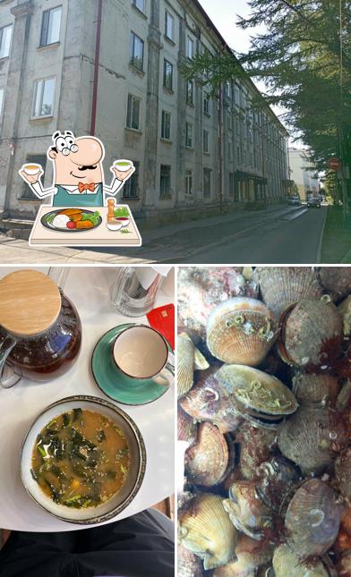 Это фото, где изображены еда и внешнее оформление в Сушимен.com