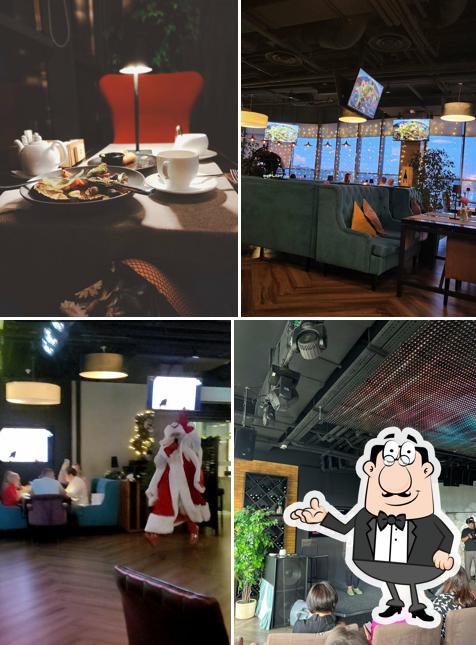 Посмотрите на внутренний интерьер "Стейк-Хауса Panorama"