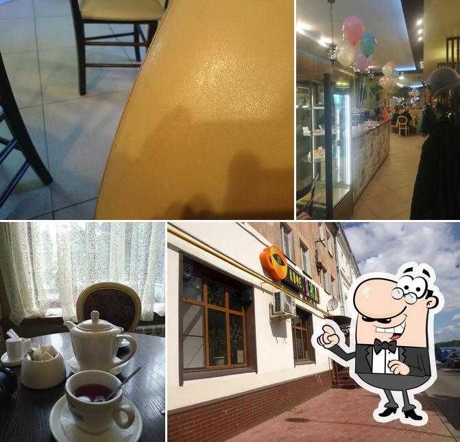 Посмотрите на внутренний интерьер "Кофе Джаз"