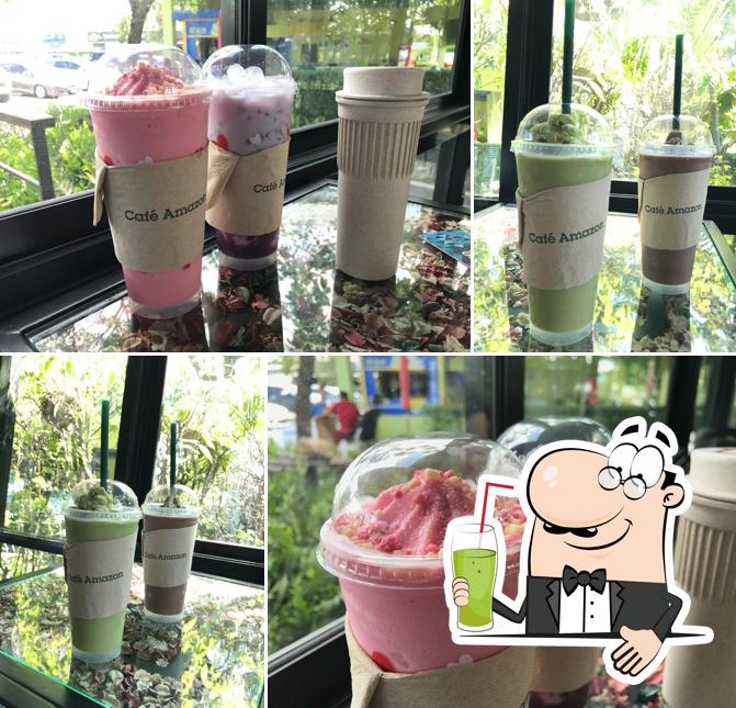 คาเฟ่อเมซอน ปั๊ม ปตท. ถนนข้าวหลาม ขาเข้าบางแสน