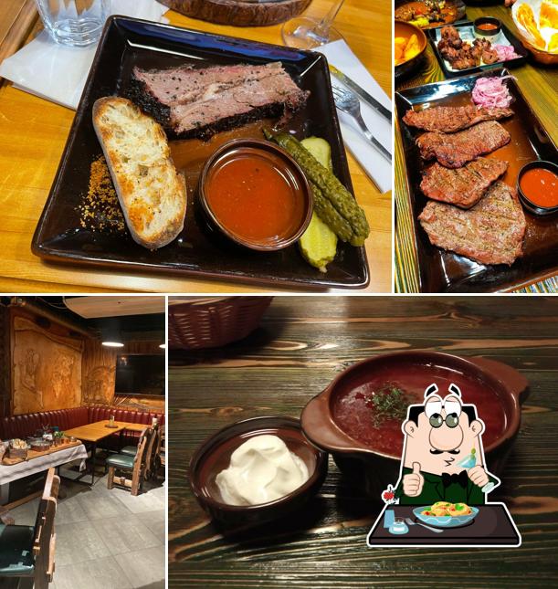 Еда в "Мясная деревня"