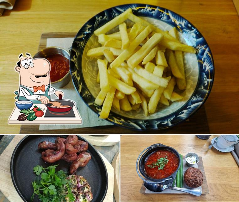 Курица с соусом карри в "Лепоте"