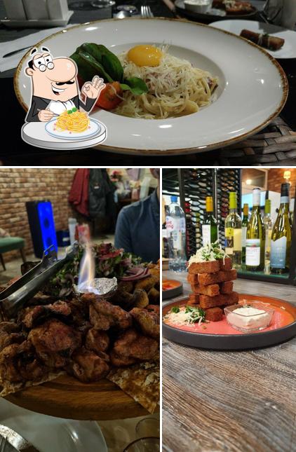 Паста карбонара в "Красногорск Меню"