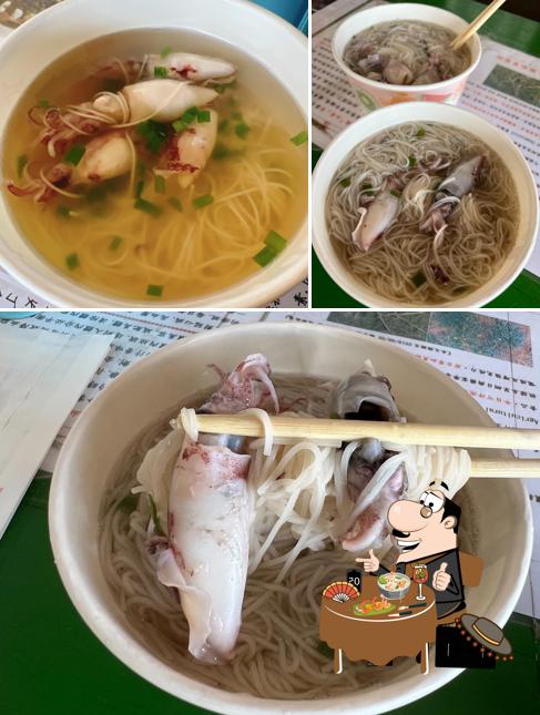 二崁聚落現烤一夜干小管