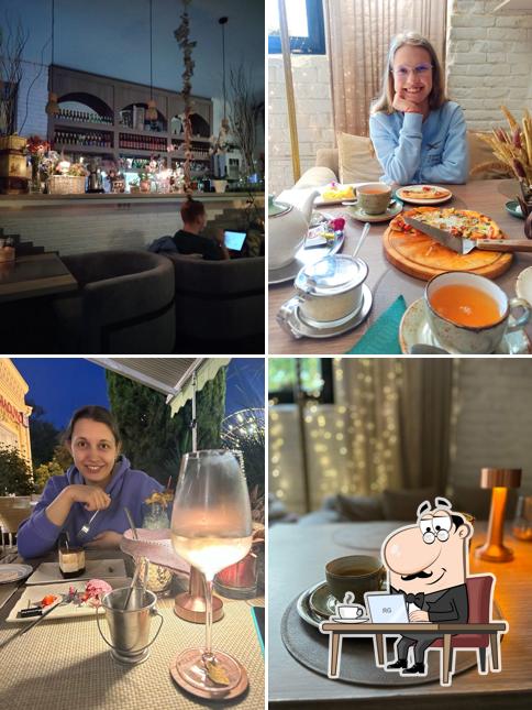 Посмотрите на внутренний интерьер "Пармезан Пасты Бар"