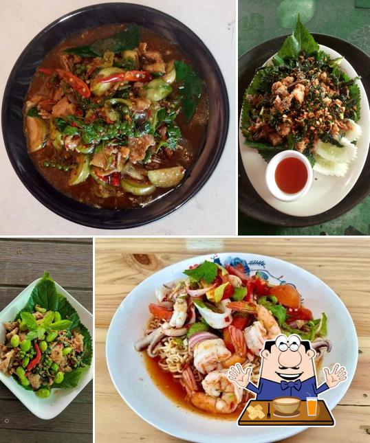 ครัวเจ๊นก อาหารป่า ถนนสี่เลนหมายเลข12 มุกดาหาร-ลาว และ อู่กิจ เซอร์วิส บริการซ่อมรถยนต์