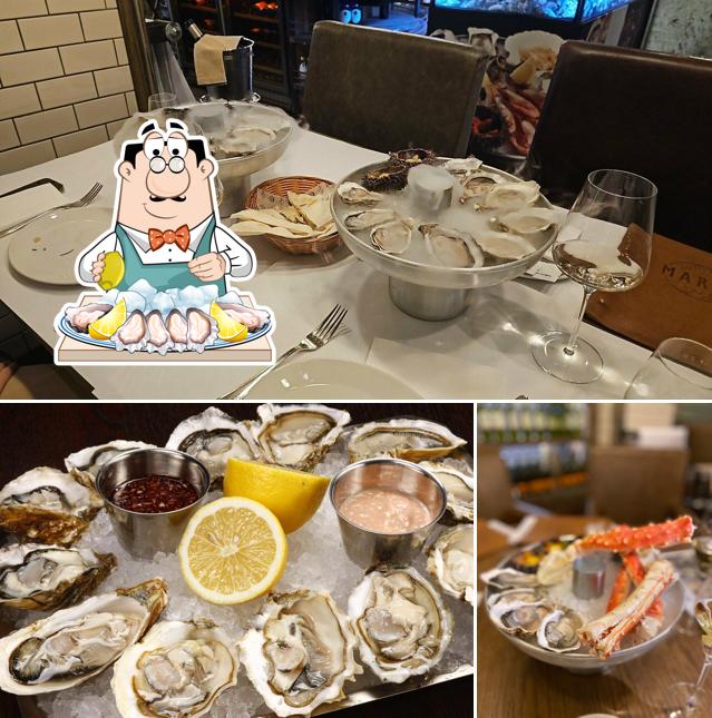 Устрицы в "Ресторане "Marea""