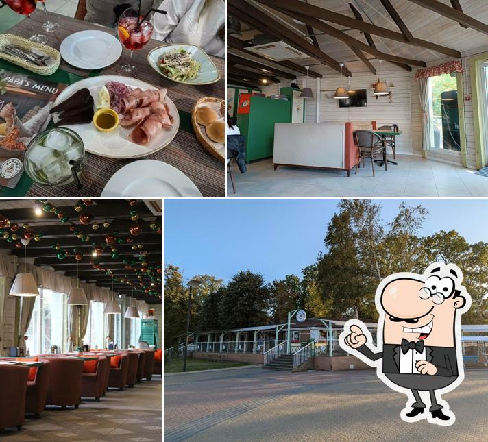 Посмотрите на внутренний интерьер "Папаши Беппе"