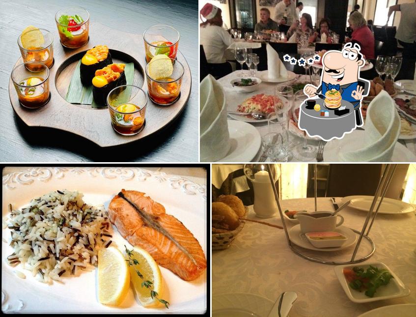 Еда в "Рыбном базаре"