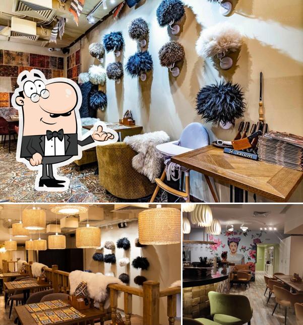 Посмотрите на внутренний интерьер "The Жарим По-грузински"