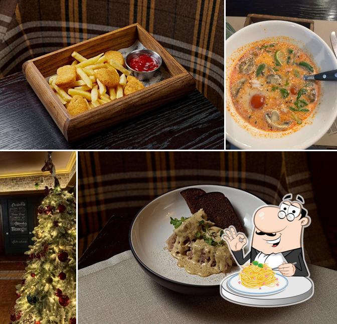 Паста карбонара в "Честере"