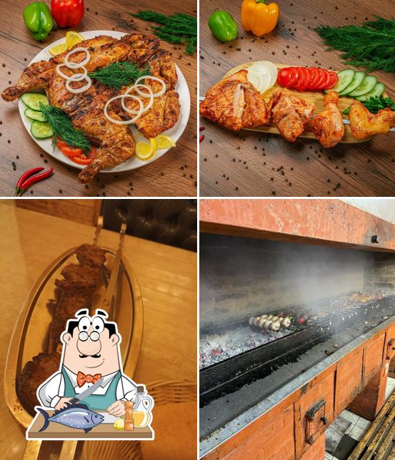 Лосось гриль в "Shashlik-Mashlik"