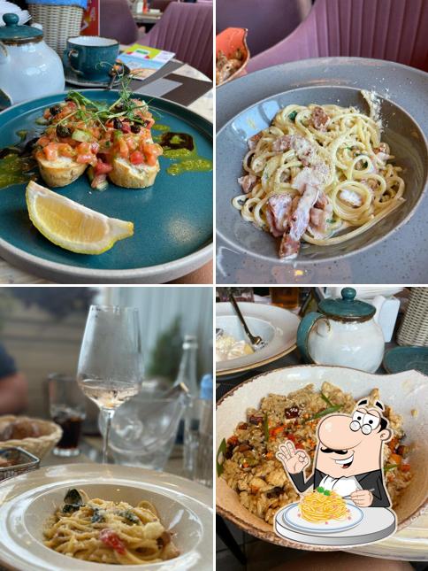 Паста карбонара в "Сицилия"