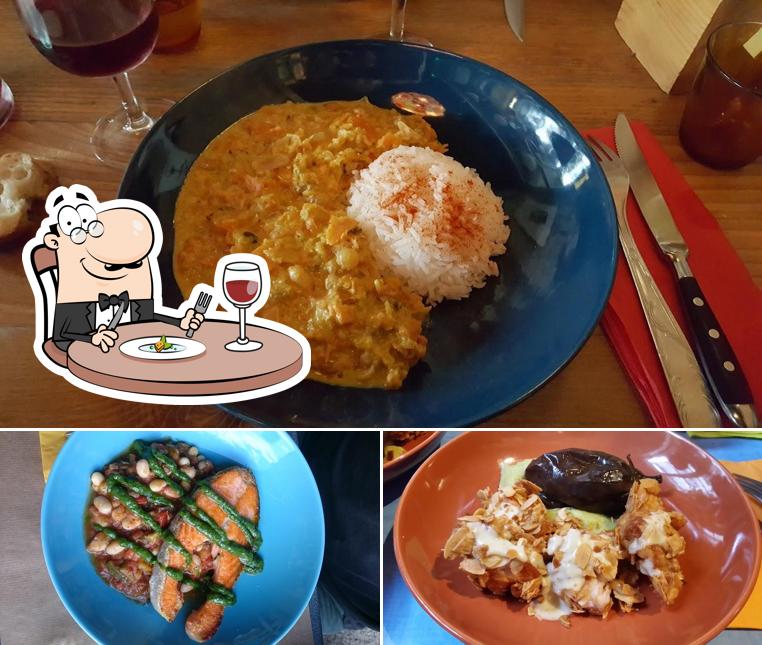 Еда в "Le Tandem"