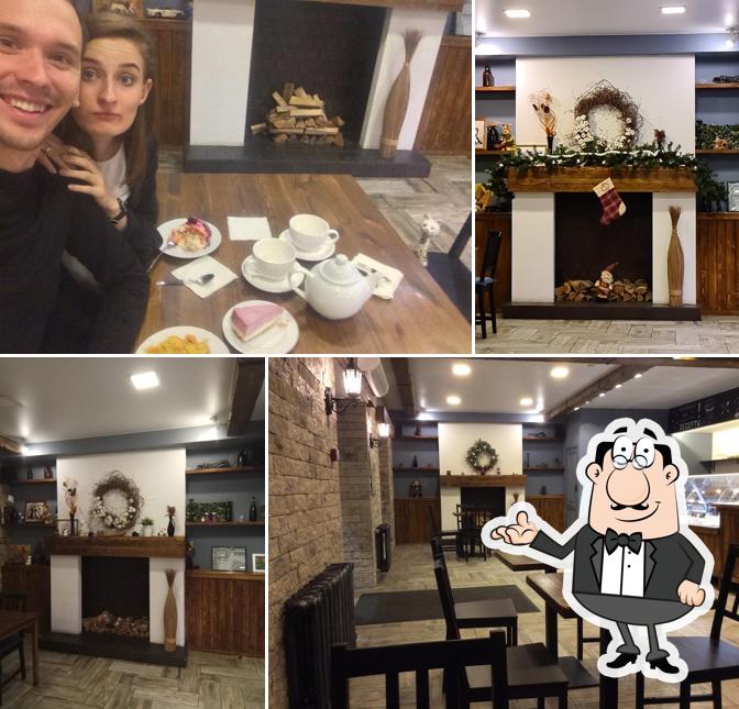 Посмотрите на внутренний интерьер "Семейной Кулинарии КАМИН"