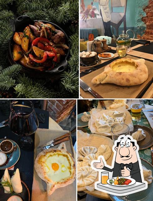 Еда в "Megobari"