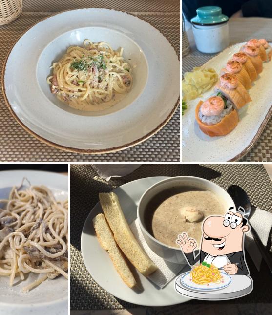 Паста карбонара в "Сицилии"