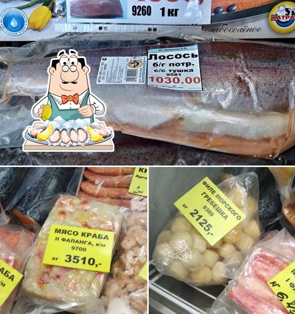В "ООО «Катран Трейд»" вы можете отведать разнообразные блюда с морепродуктами
