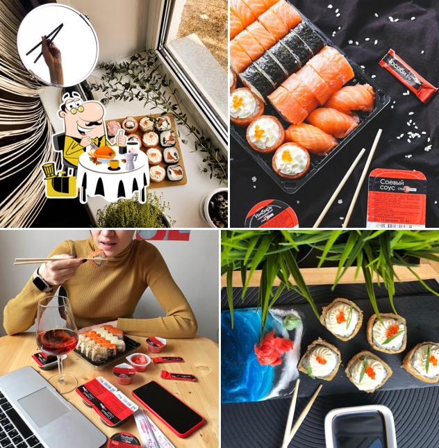 Еда в "Суши-Маркет"