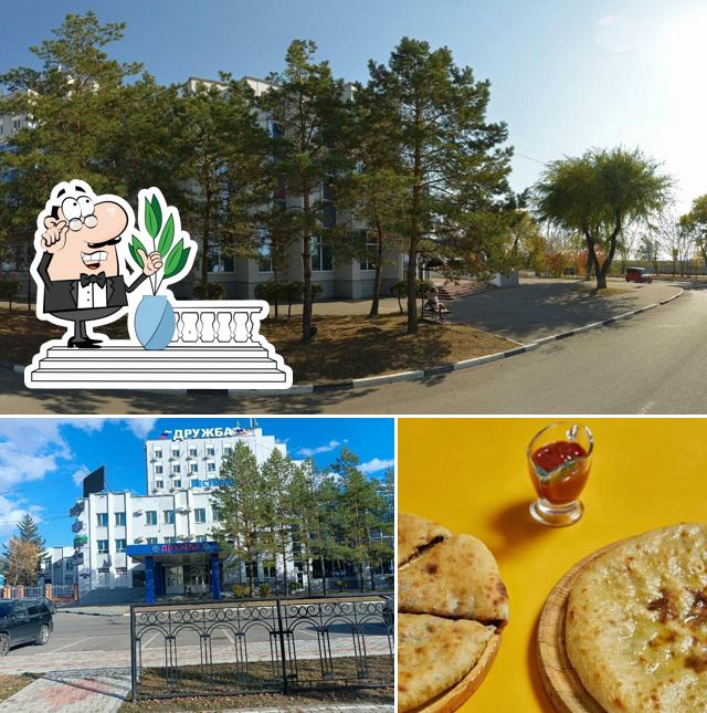 В Осетинские Пироги есть внешнее оформление, напитки и многое другое