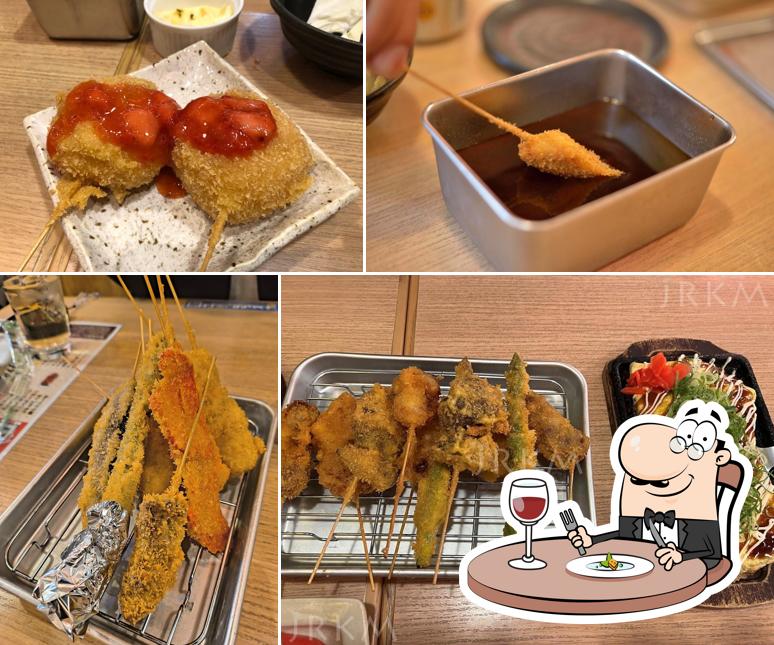 Deep-fried Skewers Kushi-katsu "Kuroda" Kofu KoKori