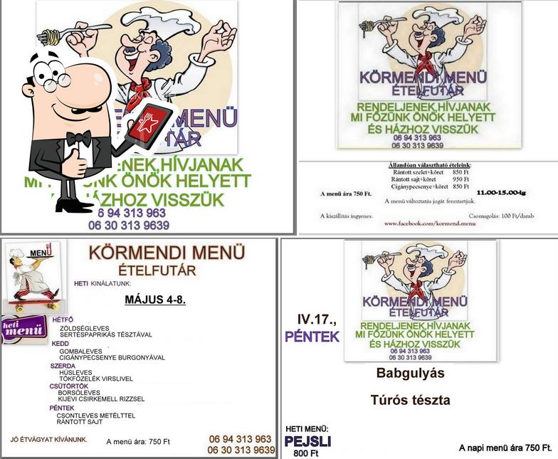 Körmend Menü Körmend