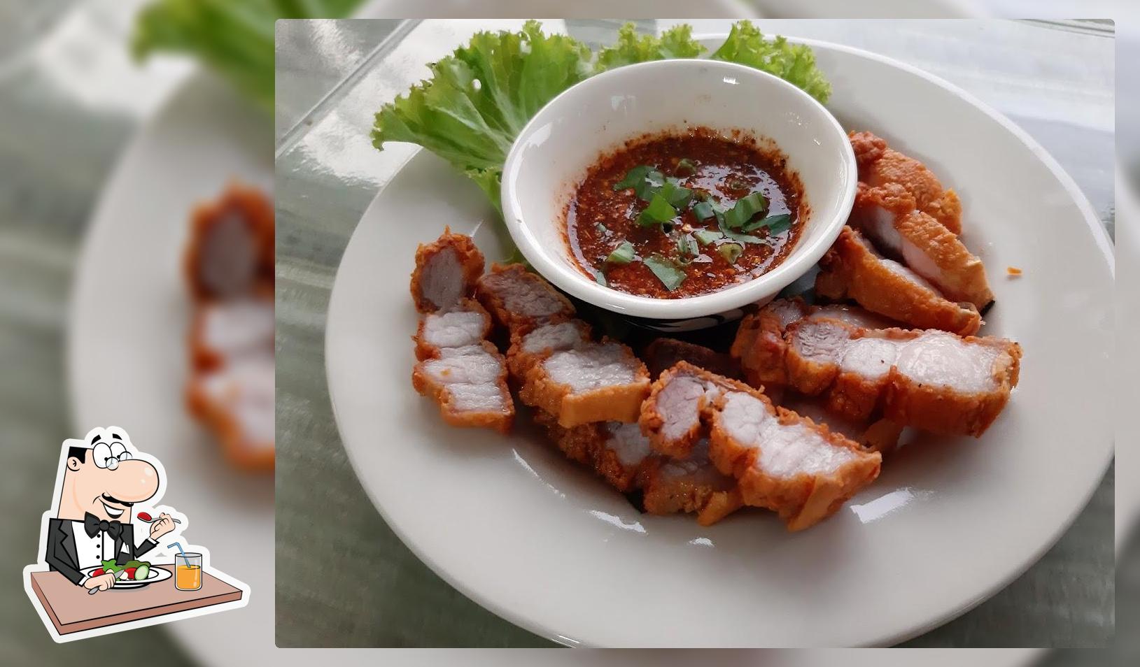 ครัวล้านทรัพย์ อาหารพื้นบ้าน ปลาแม่น้ำ อาหารตามสั่ง ส้มตำ กับแกล้ม ต.บ้านใหม่ อ.มหาราช