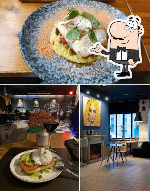 Фотография, на которой видны внутреннее оформление и еда в Культура