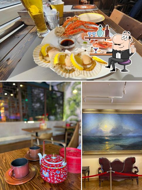 Посмотрите на внутренний интерьер "Октопус"