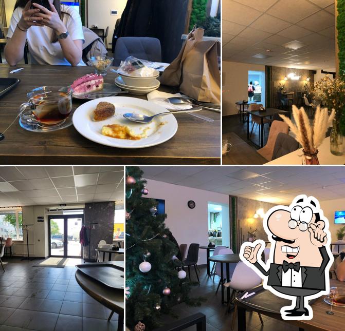 Посмотрите на внутренний интерьер "Вкусно Просто"