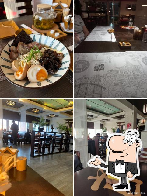 Посмотрите на внутренний интерьер "Суши-До"