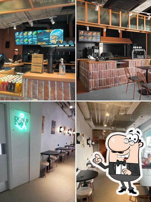 Посмотрите на внутренний интерьер "Дерзкий Донер"