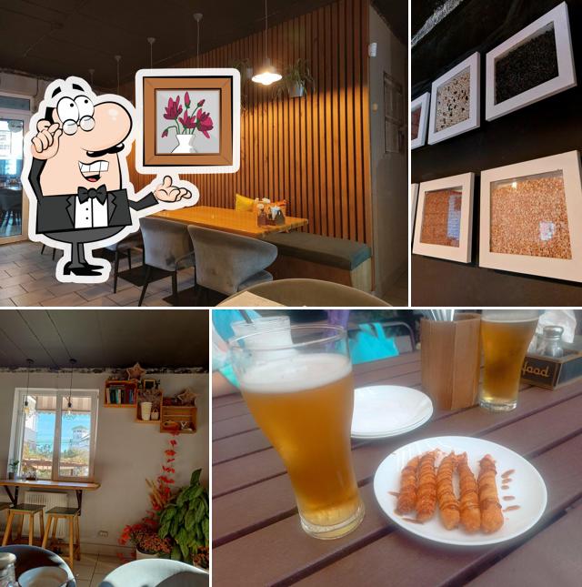 Посмотрите на внутренний интерьер "Пиццерии Bazilik"