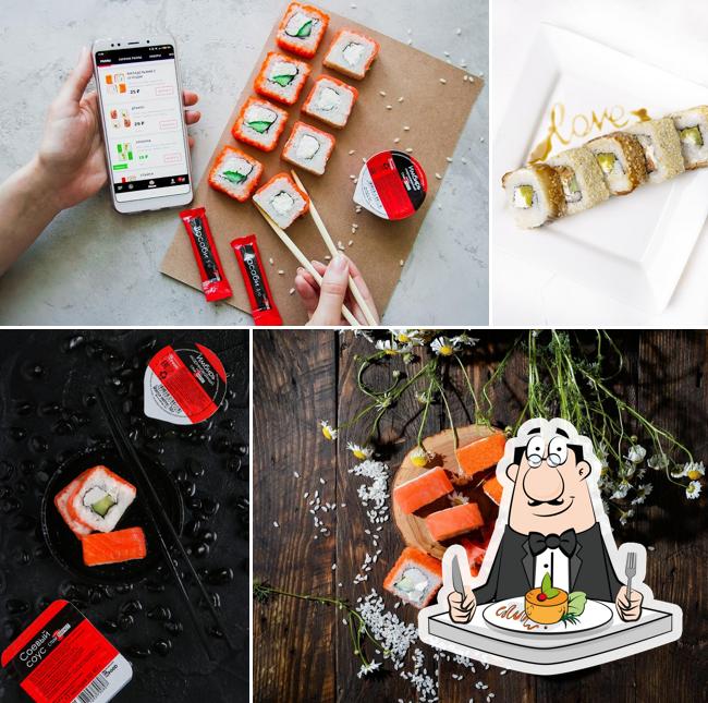 Еда в "Суши-Маркет"