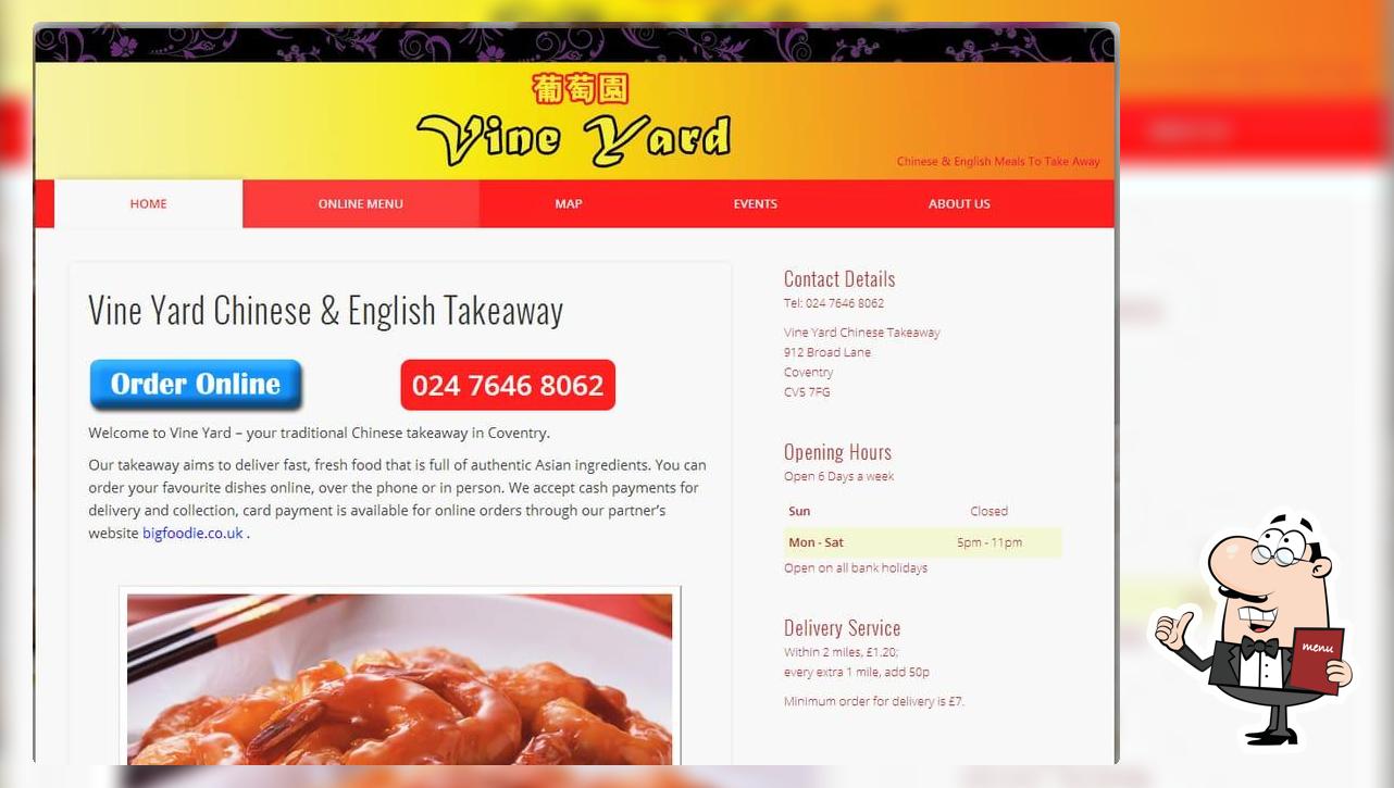 Vine Yard Chinese & English Takeaway (Coventry)