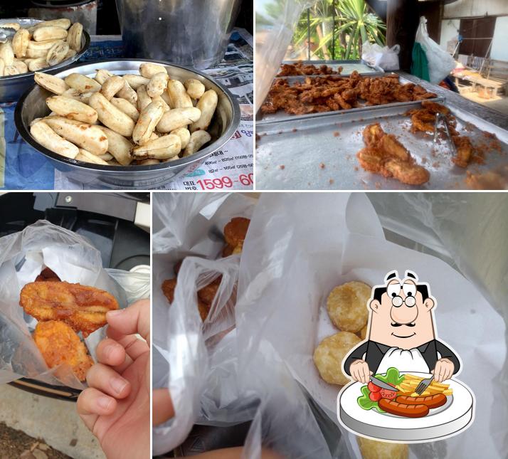 Deep fried banana and potato