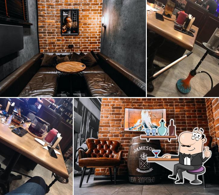 Посмотрите на внутренний интерьер "Cartel Lounge"