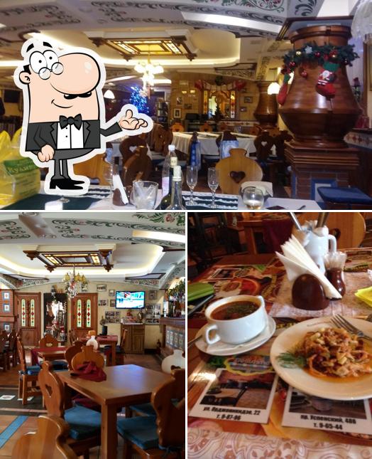 Посмотрите на внутренний интерьер "Славянского Базара"