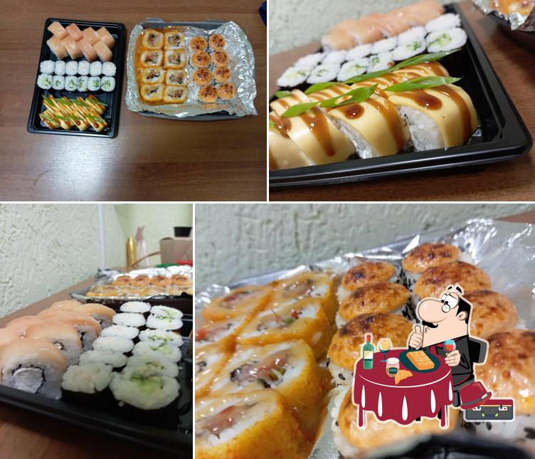 Maneki sushi and rolls