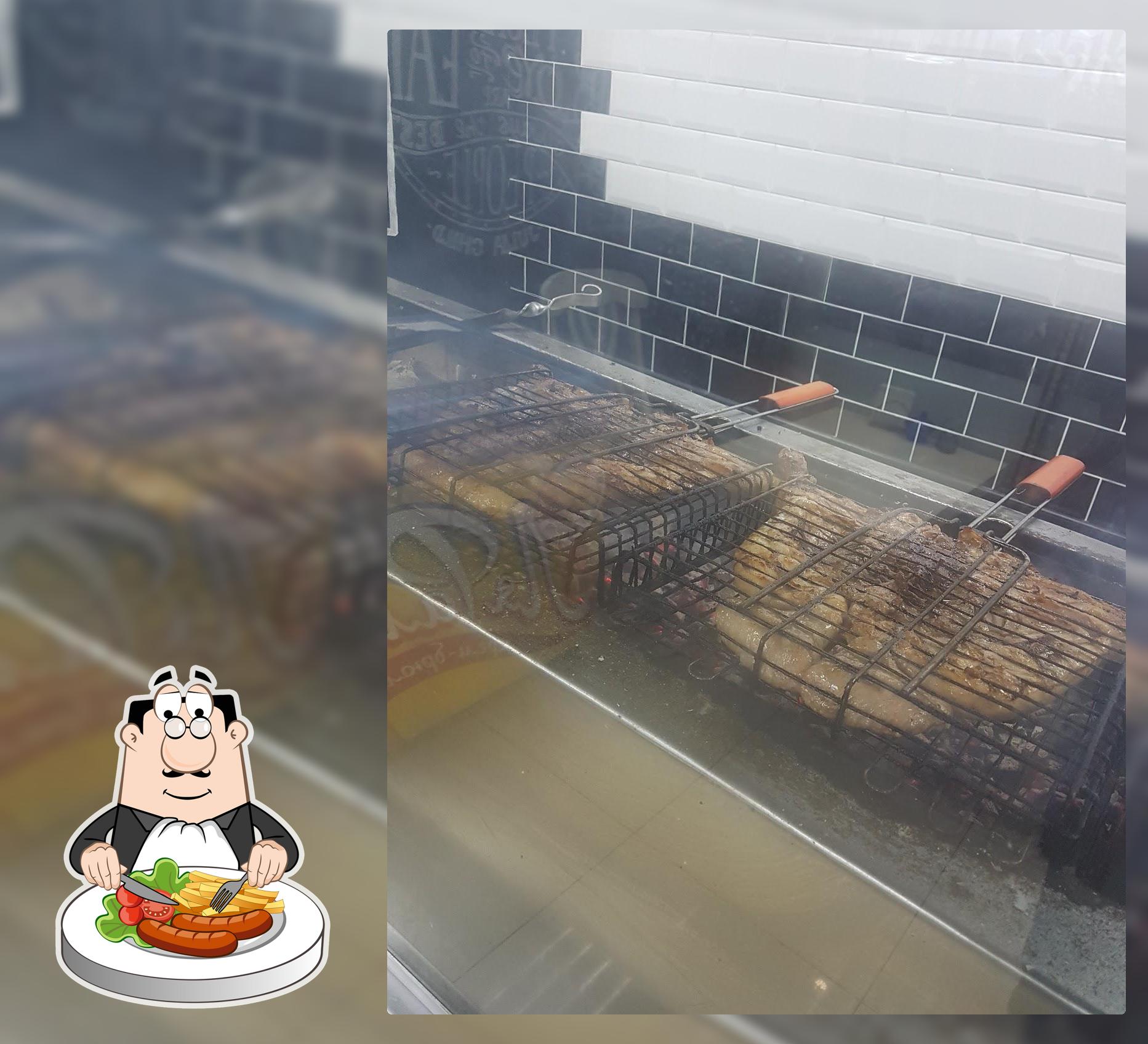 Шаурма на углях