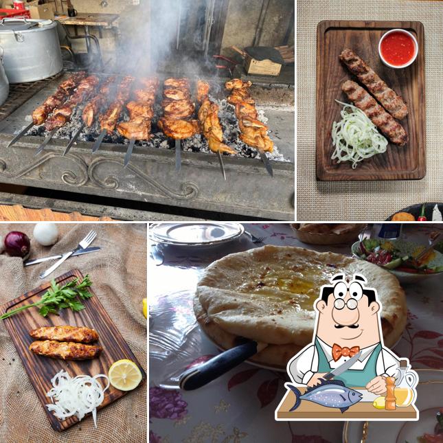 Лосось гриль в "Минасе"