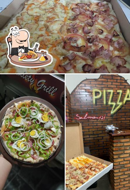 Pizza do Mestre pizzas quadrada e redonda