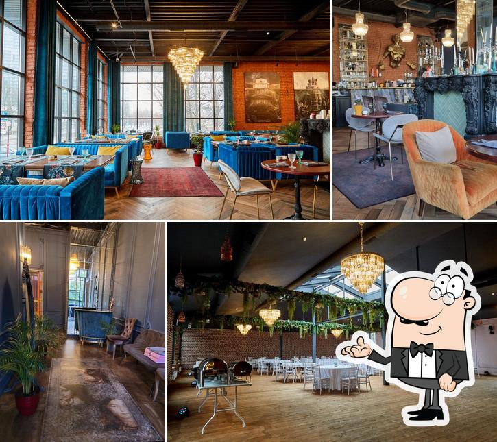 Mansard restaurant and hall