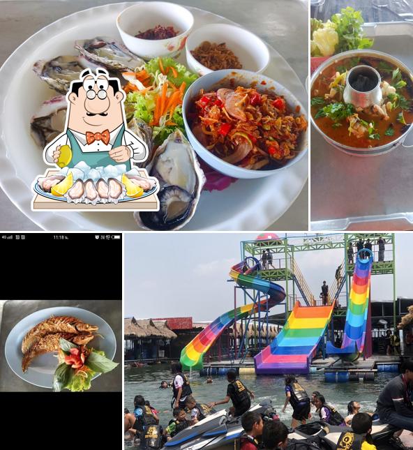 แพอาหารเต็งหนึ่งซีฟู้ดพัทยาน้อย